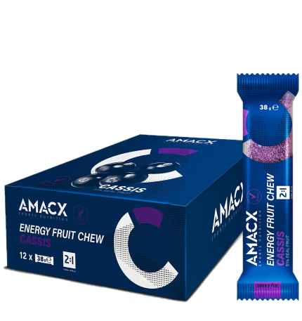 Amacx Energy Fruit Chew Cassis display