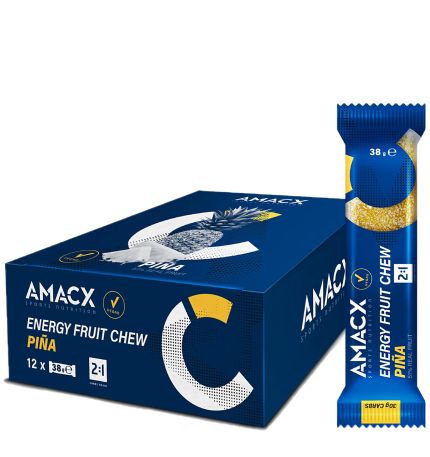 Amacx Energy Fruit Chew Pina display