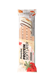 PowerBar Soft Layer Protein Bar White Choco Strawberry