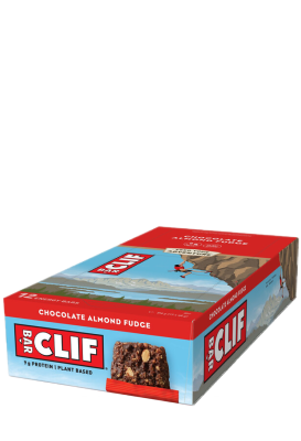 Clif Bar display Chocolate Almond Fudge