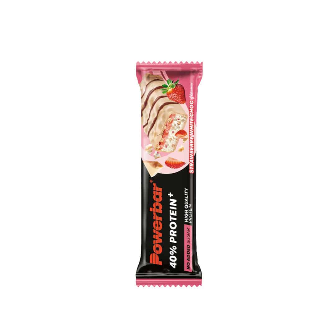 40% Protein + Crisp 40 gr - Strawberry-White Choco - Duursport