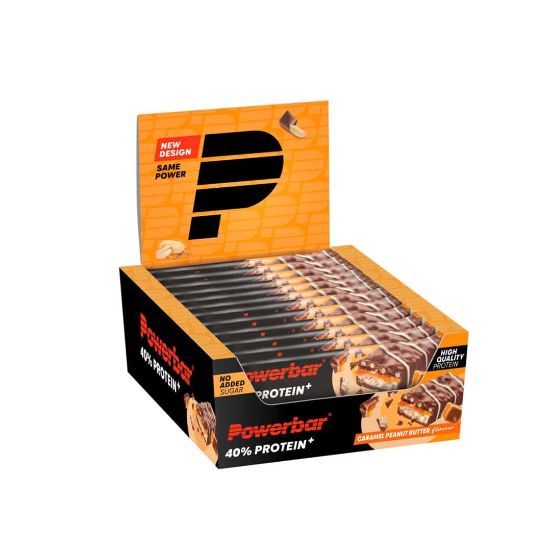 40% Protein + Crisp 40 gr - 12 stuks - Caramel-Peanut - Duursport