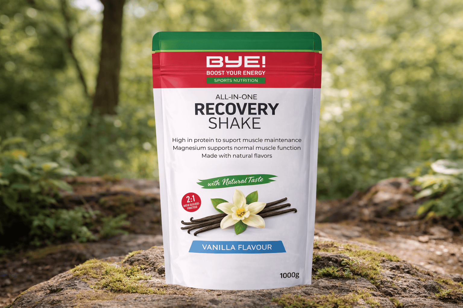 BYE! - ALl-In-One Recovery Drink 1,0 kg - Vanilla - Duursport