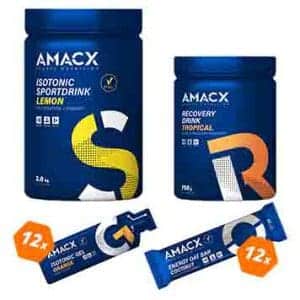 amacx mega deal, sportdrank, hersteldrank, recovery drink, energiegels, energy gels, energierepen, energy bars