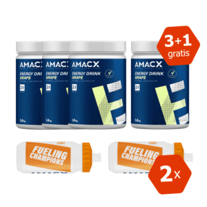 3+1 Gratis - Amacx Energy Drink 1,0 kg + KNWU bidon - Duursport