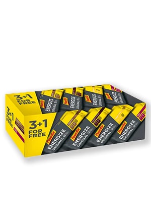 3+1 gratis Energize Bar 55 gr PowerBar - Duursport