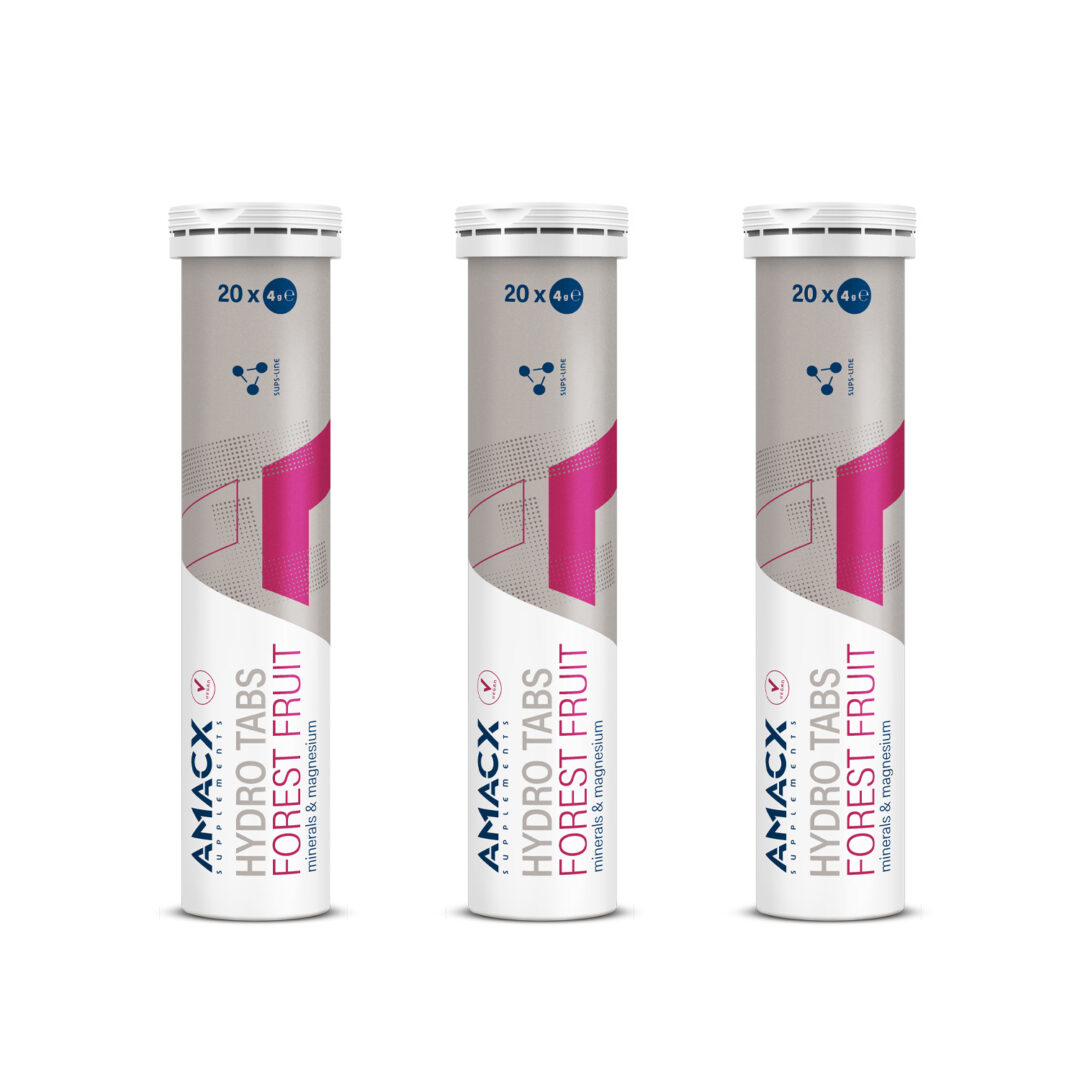 Amacx Hydro Tabs 20x4gr - 2+1 GRATIS - Forest Fruit - Duursport