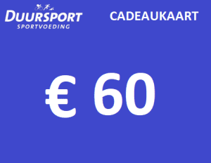 Duursport cadeaubon 60 euro