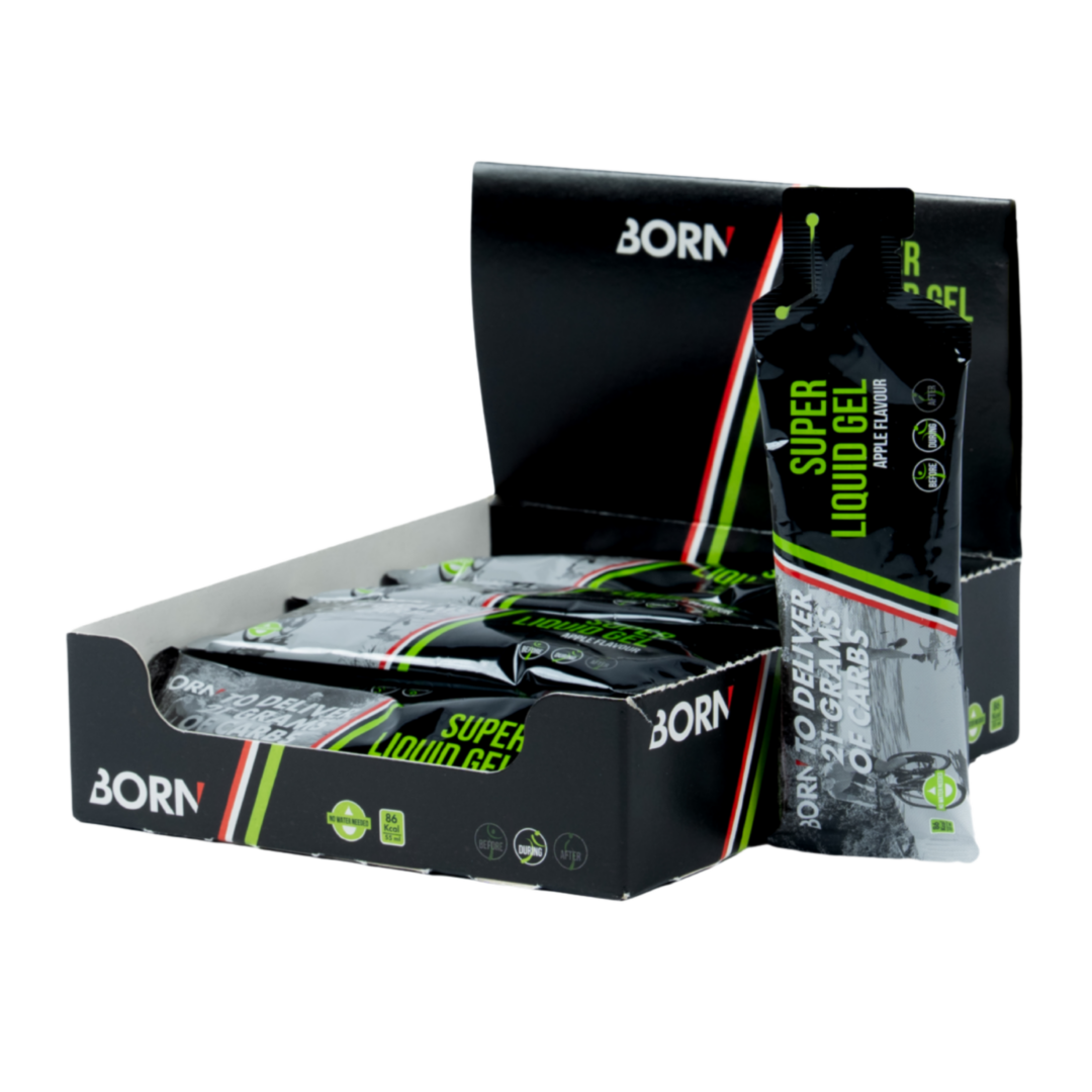 Born - Super Liquid Gel - Apple - Display - Duursport