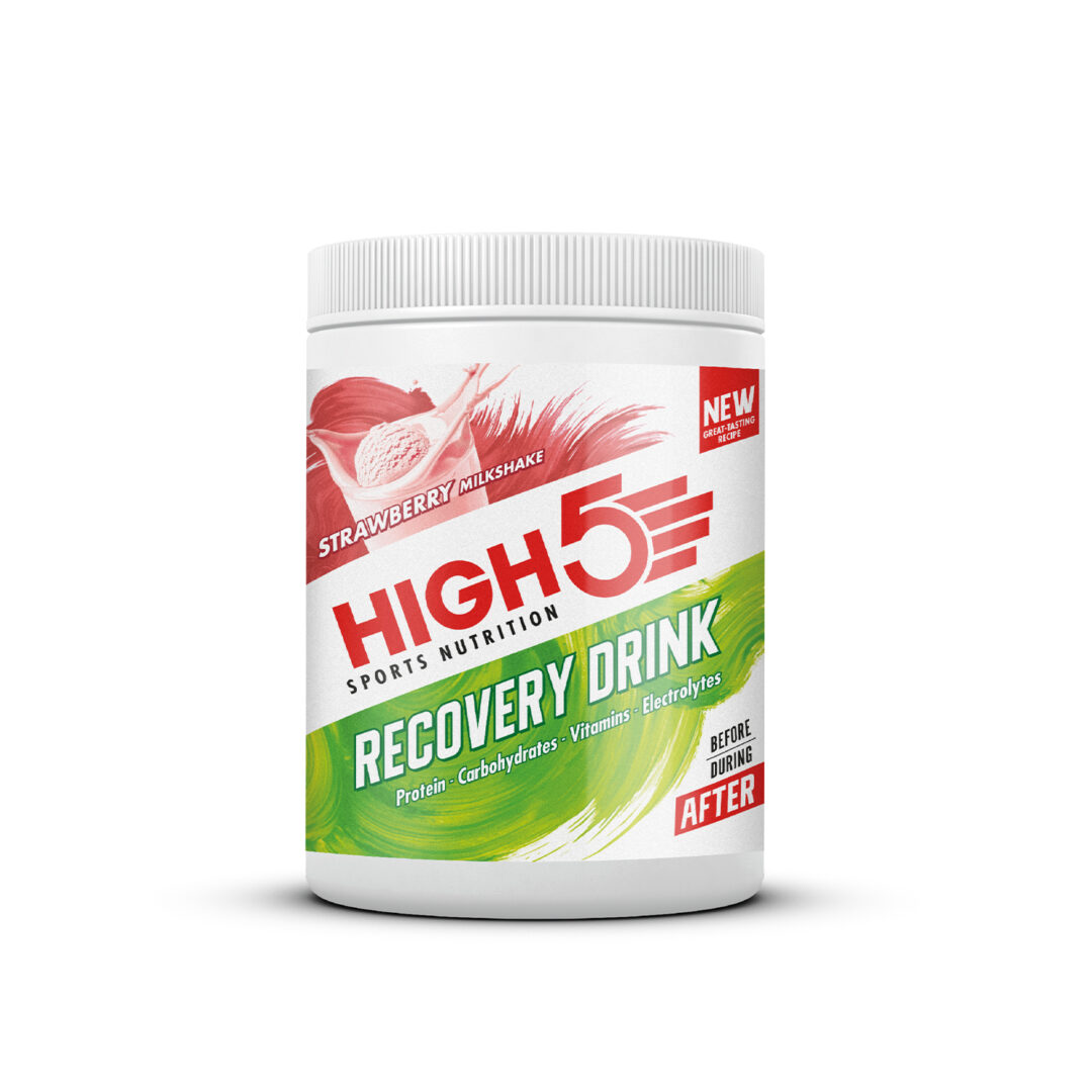 High5 - Recovery Drink 450gr - Strawberry Milkshake - Duursport