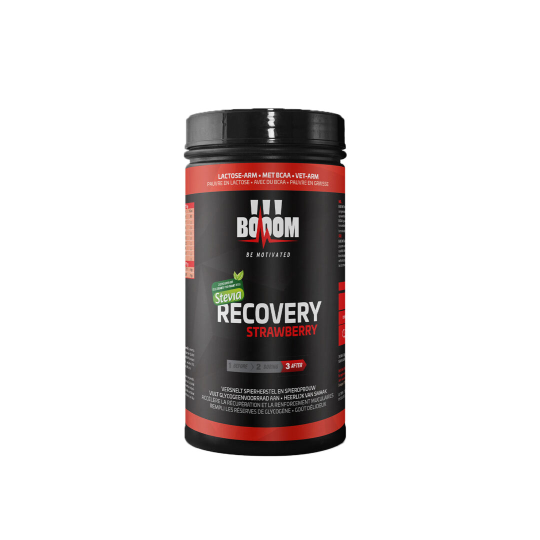 BOOOM - Recovery Drink 600gr - Strawberry -- Duursport