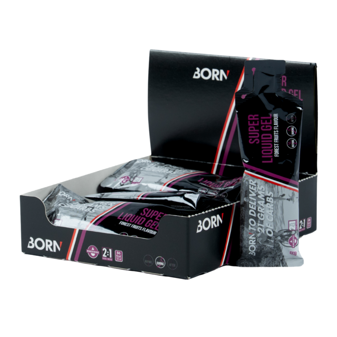 Born - Super Liquid Gel - Forest Fruit - Display - Duursport