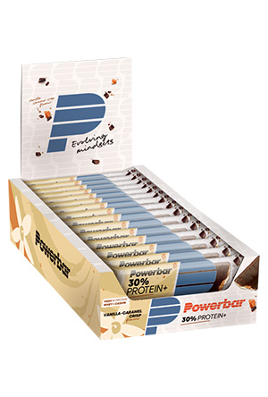 Powerbar 30% Protein Plus Bar - Vanilla Caramal Crisp - Display - Duursport