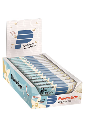 Powerbar 30% Protein Plus Bar - Vanilla Coconut - Display - Duursport