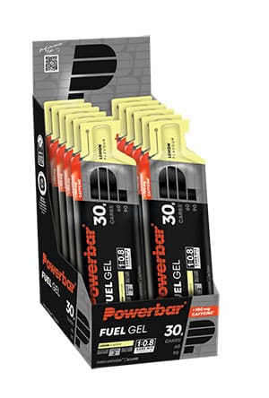 PowerBar Black Line Fuel 30 Gel 12x 50 ml - Display - Lemon + Cafeine - Duursport