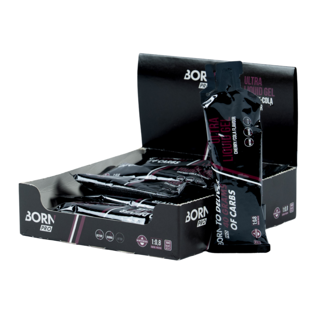 Born - Ultra Liquid Gel - Cherry Cola - Display - Duursport