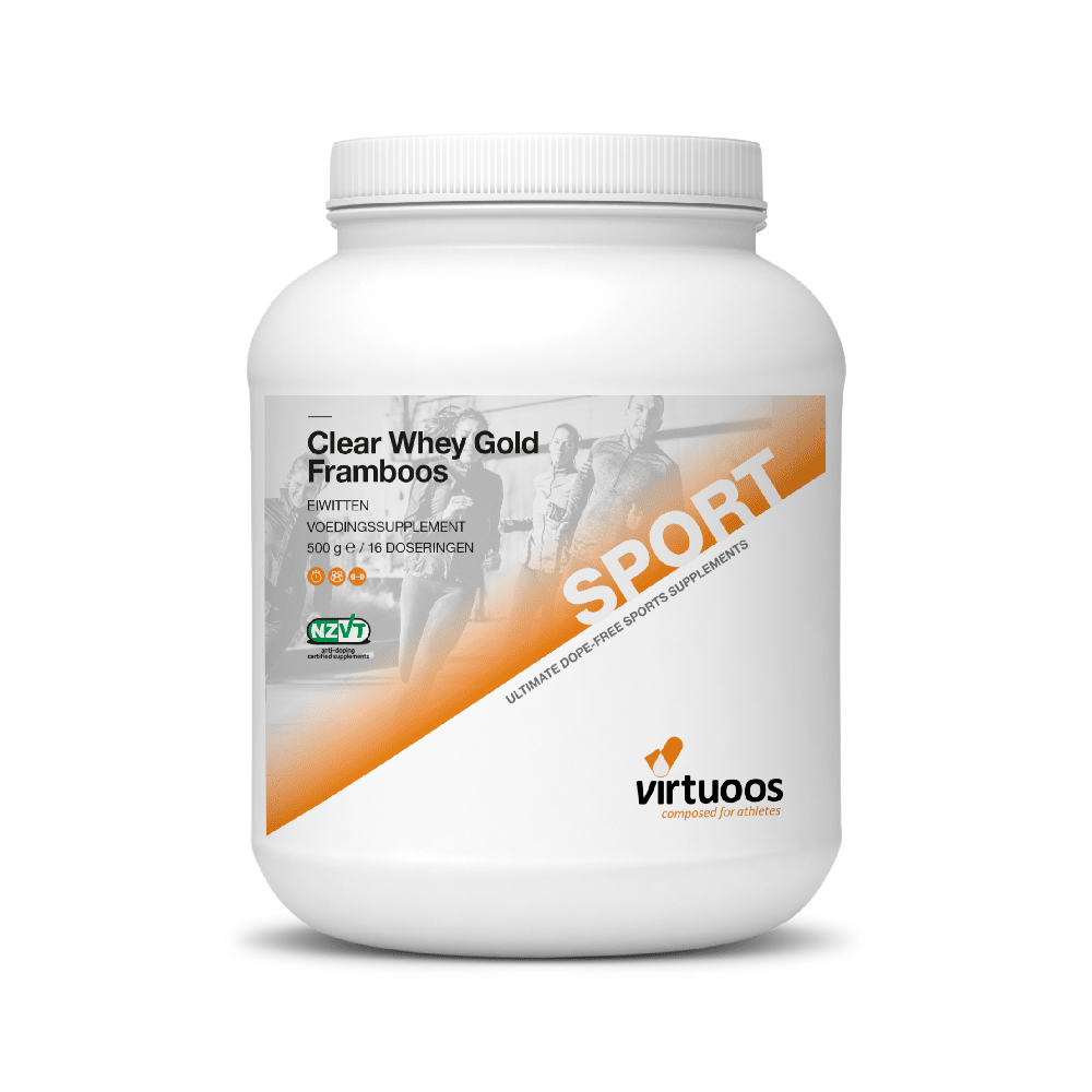 Virtuoos Clear Whey Gold 500 gr - Framboos - Duursport