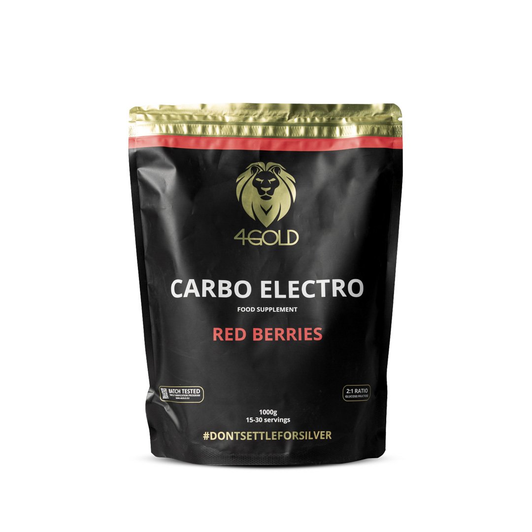 4Gold - Carbo Electro Drink 1,0 kg - Red Berries - Duursport