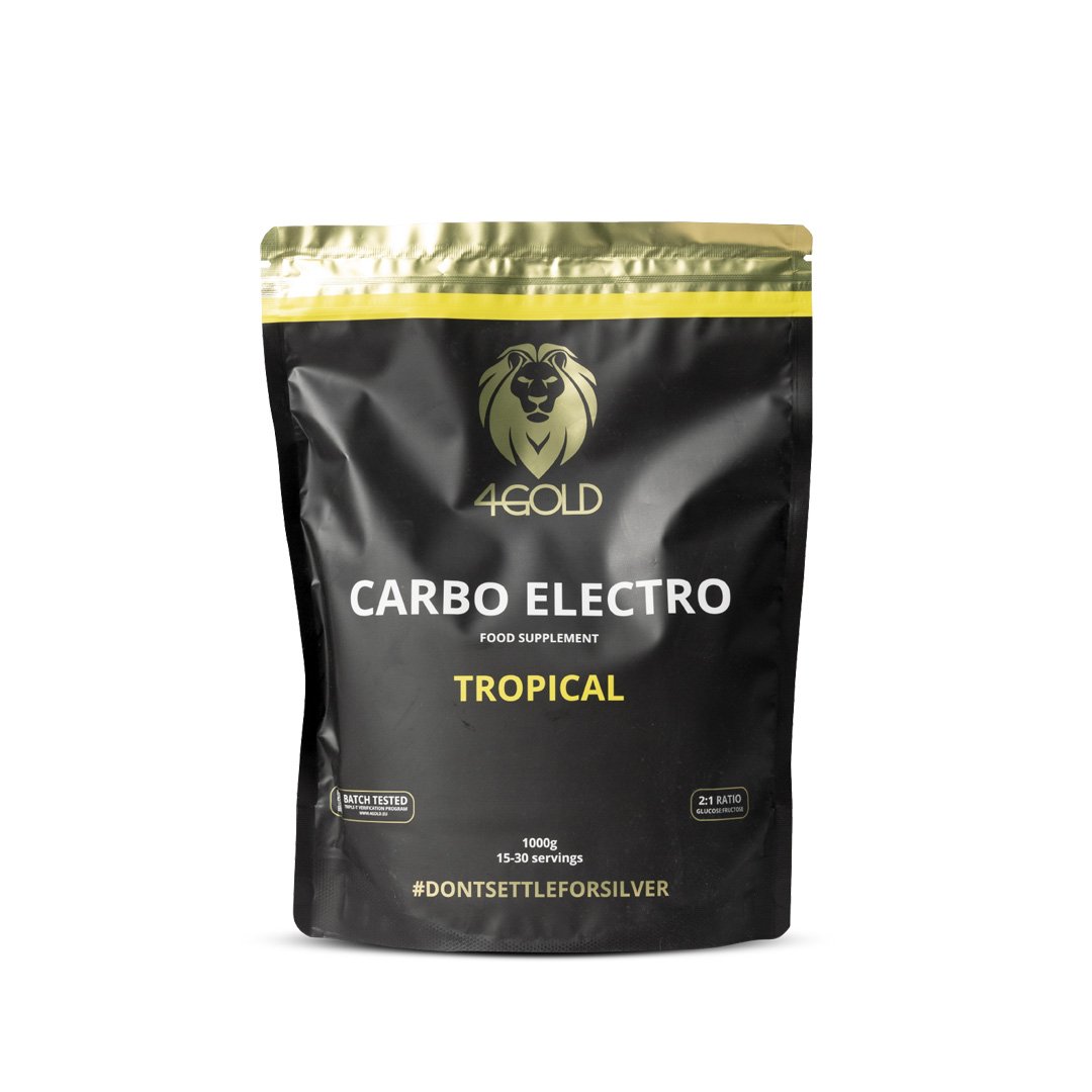 4Gold - Carbo Electro Drink 1,0 kg - Tropical - Duursport