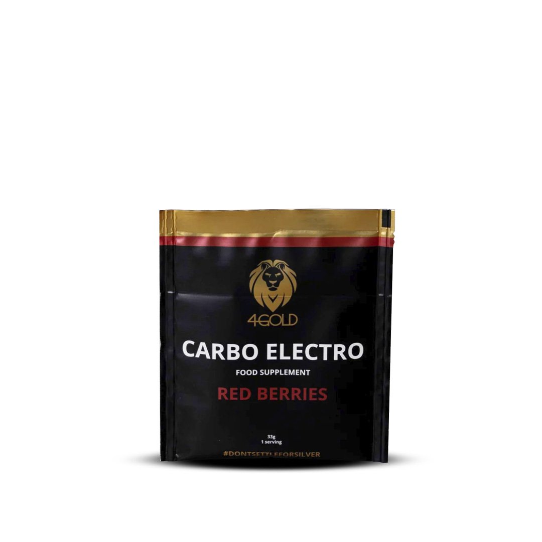4Gold - Carbo Electro Drink Sachet 33 gr - Red Berries - Duursport