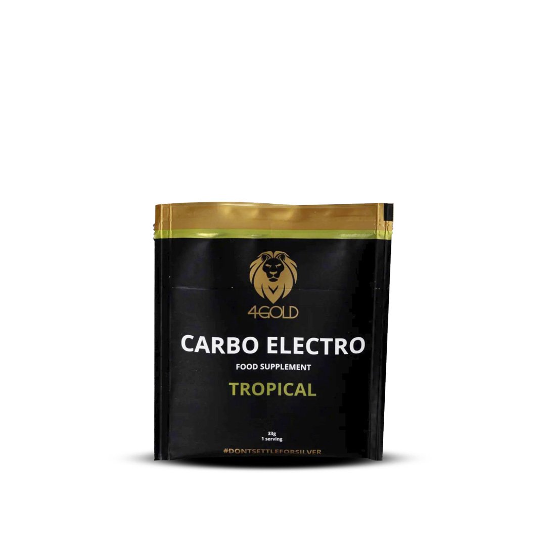 4Gold - Carbo Electro Drink Sachet 33 gr - Tropical - Duursport