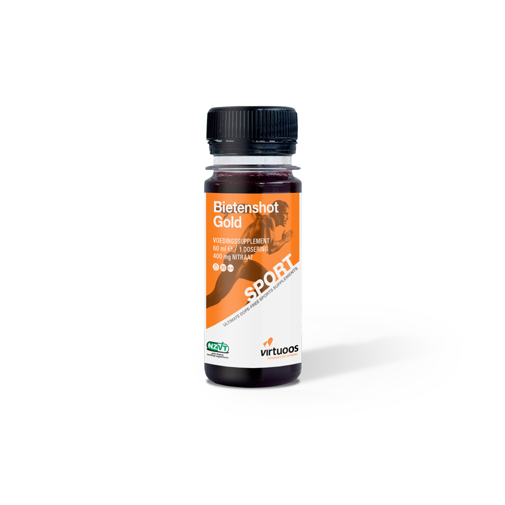 Virtuoos - Bietenshot Gold - 60ml - 400mg Nitraat - Duursport