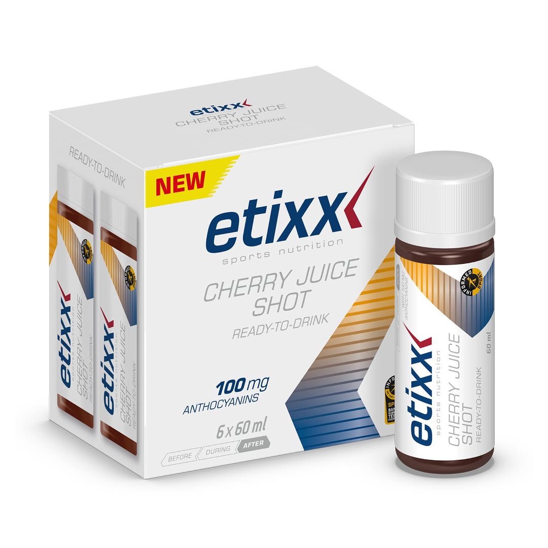 Etixx - Cherry Juice Shot 6 x 60 ml - Display - Duursport